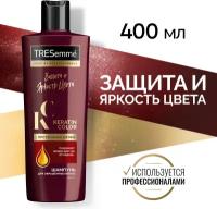 TRESemmé шампунь keratin color защита и яркость цвета для окрашенных волос, с протеинами шелка 400 мл