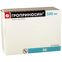 Гроприносин таб., 500 мг, 50 шт