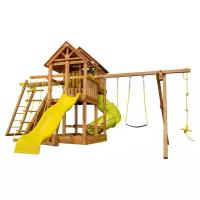 Домик Playgarden SkyFort Deluxe II с двухволновой горкой, горкой-трубой и рукоходом