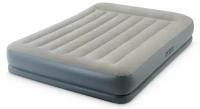 Кровать-матрас Intex "queen Mid-rise Airbed With Fiber-tech Bip", 203х152х30см, эл-н 220v