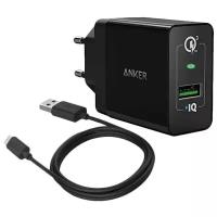 Сетевое зарядное устройство ANKER PowerPort+ 1 + MicroUSB Cable (B2013L11)