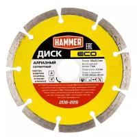 Диск алмазный отрезной Hammer ECO 206-225