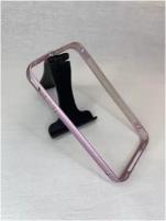 тонкий алюминиевый металлический бампер для iphone 4/4s розовый