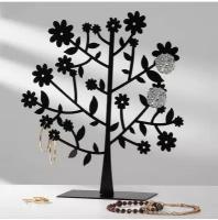 Подставка для украшений "Дерево", 19*5*20 см, цвет чёрный 5111745