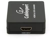 Конвертер HDMI-VGA, Cablexpert DSC-HDMI-VGA-001, HD19FxHD15FHDMI-HDMI переходник, черный