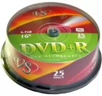 Диск VS DVD+R 4,7 GB 16x CB/25