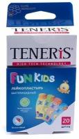 Пластырь бактерицидный на полимерной основе с рисунками Fun Kids Teneris/Тенерис 5,6см х 1,9см 20шт