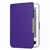Чехол-обложка футляр MyPads для PocketBook 515 mini из качественной эко-кожи тонкий с магнитной застежкой фиолетовый