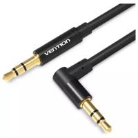 Кабель Vention аудио Jack 3,5 mm M/Jack 3,5 mm M угол 90 - 1,5м Черный