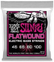 ERNIE BALL 2814 Flatwound Slinky Super 45-100 Струны для бас-гитары