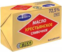 Масло сливочное Экомилк Крестьянское 72.5%