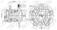 Ступица задняя MITSUBISHI LANCER X Sat ST3785A008