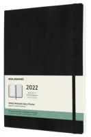 Moleskine DSB12WN4 CLASSIC SOFT WKNT XL 190х250мм 144стр еженедельник black