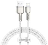 Кабель USB BASEUS Cafule, USB - Lightning, 2.4А, 2 м, белый