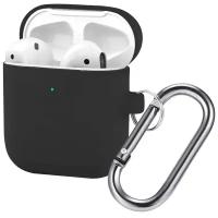 Чехол для Apple AirPods 1/2 силиконовый InnoZone Hang Case - Черный (AP2-20C-MK-01)