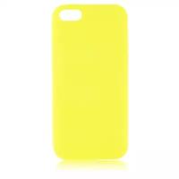 Чехол для Apple iPhone 5\5S\SE Brosco Colourful, накладка, желтый