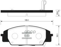 Колодки тормозные передние SP1434 для HONDA CIVIC TYPE R (2.0) 2001-/ S2000 (2.0) 1999-