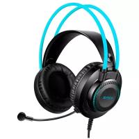 Гарнитура A4TECH Fstyler FH200U серый/синий 2м (FH200U BLUE)