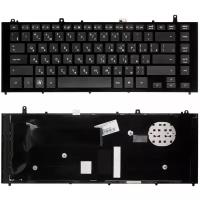 Клавиатура для ноутбука HP Probook 4320s, 4321s, 4325s. Плоский Enter. Черная, с рамкой. PN: NSK-HP0SQ