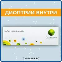 MyDay daily disposable 30 линз В упаковке 30 штук Оптическая сила -3.75 Радиус кривизны 8.4