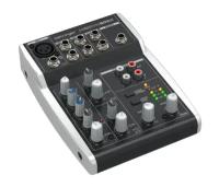 Behringer XENYX 502S - микшерный пульт, 5 входов, 2 шины выходов, предусилители XENYX