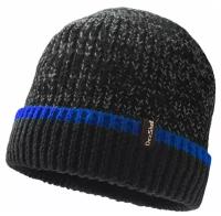 Шапка Dexshell Cuffed Beanie, DH353BLU черная с cиней полоской, размер S/M, DH353BLUSM