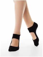 Женские ультракороткие носки Conte рис. 256, черные, размер 25