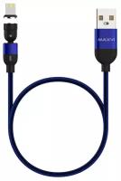 Разъем MAXVI USB - Lightning (MCm-02L), 1.5 м, 1 шт., синий