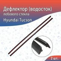 Водосток (дефлектор) лобового стекла для Hyundai Tucson (2018-2021) / Хендай Туссан