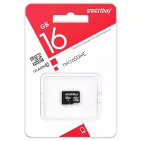 Micro SDHC карта памяти Smartbuy 16GB Сlass 10 (без адаптеров)LE