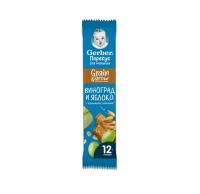 GERBER Злаковый батончик с яблоком и виноградом, 25 г