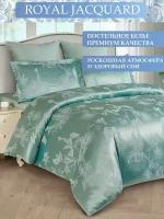 Комплект Постельного Белья Cleo ROYAL JACQUARD Евро/Постельное белье евро сатин-жаккард, пододеяльник 200x220, простыня 230х250, наволочки 50x70x2, 70х70х2