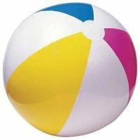 Мяч надувной интекс пляжный 61см Цветной