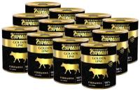 Четвероногий Гурман Golden line консервированный корм для взрослых собак с натуральной говядиной в желе - 340 г (12 шт)