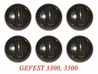 Комплект ручек 01043104 для газовой плиты Gefest 3300, 3500 (коричневые)