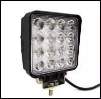 Светодиодная фара WL-148CS (дальн. свет, кв. мет. корп. 16 LED, 48W)