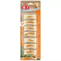 8in1 DELIGHTS Strong XS косточки сверхпрочные с куриным мясом для мелких собак 7,5 см 7 шт