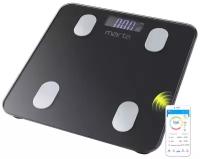 Весы напольные MARTA MT-1683 черный жемчуг LCD диагностические, умные с Bluetooth