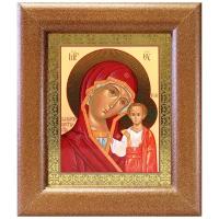 Казанская икона Божией Матери (лик № 028), в широкой рамке 14,5*16,5 см