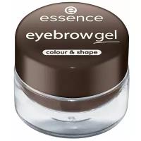 Essence Гель для бровей Eyebrow Gel Colour & Shape, 3 г, 04, dark brown