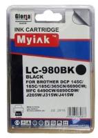 Картридж для Brother DCP-145C/6690CW/MFC-250C (LC980BK) Black (16ml, Pigment) MyInk