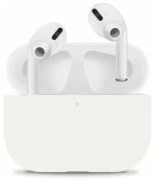 Силиконовый чехол для Apple AirPods Pro ультратонкий Premium /Защитный кейс для беспроводных наушников Эпл Аирподс Про (White)