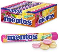 MENTOS Драже жевательные Фрукты, 37.5 г, блок, 24 шт. в уп