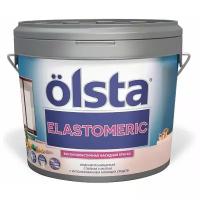 Краска акриловая Olsta Elastomeric полуматовая белый 2.7 л