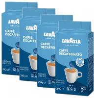 Кофе молотый Lavazza Decaffeinato, 250 г (в/у), 4 шт