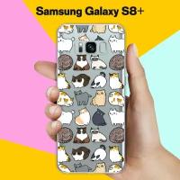 Силиконовый чехол на Samsung Galaxy S8+ Коты / для Самсунг Галакси С8 Плюс