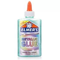 Elmer's Клей для слайма Metallic Glue, бирюзовый, 147 мл