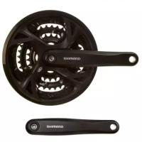 Система шатунов Shimano FC-M371-L, FORREAR9-SPEED, 175MM, 48X36X26TW/CG(INTEGRATEDTYPE), CHAIN