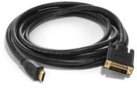 Кабель Bion HDMI-DVI-D 19M/19M, single link, экран, позолоченные контакты, 1.8м, черный (BXP-CC-HDMI-DVI-018)