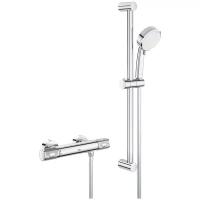 Душевая система Grohe Grohtherm 1000 Performance 34783000 с лейкой d100 мм с термостатом